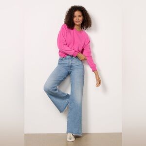 Good American Light Blue Flare Jeans